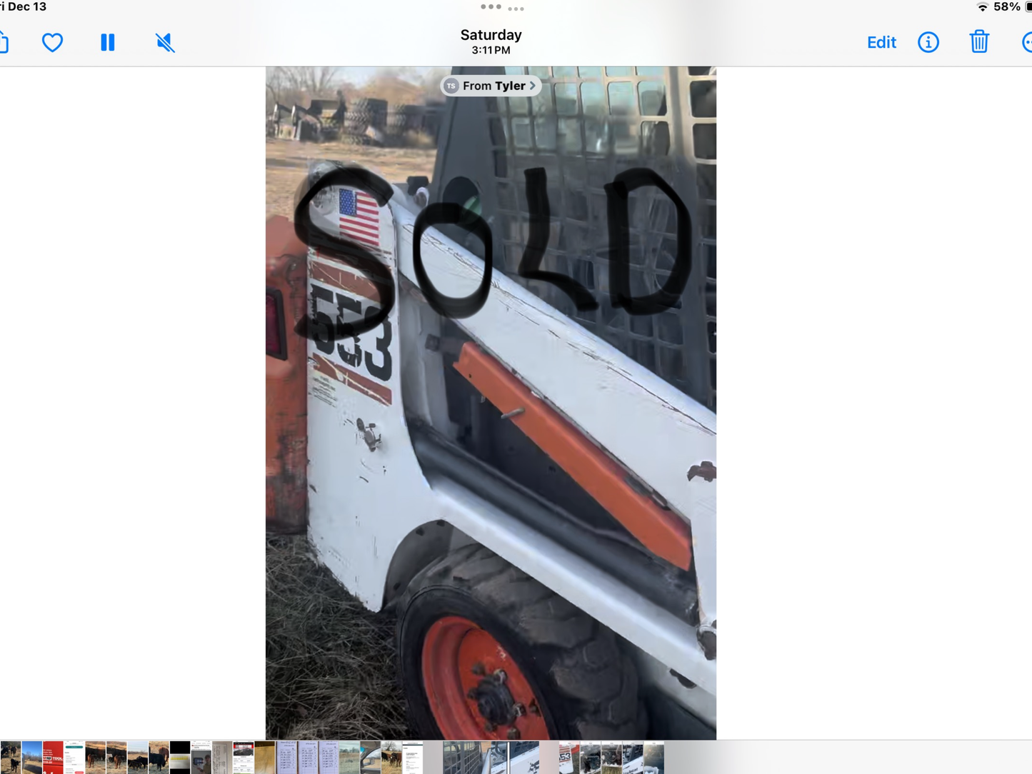 THIS UNIT IS SOLD Coming soon bobcat 2400 hrs THIS UNIT IS SOLD